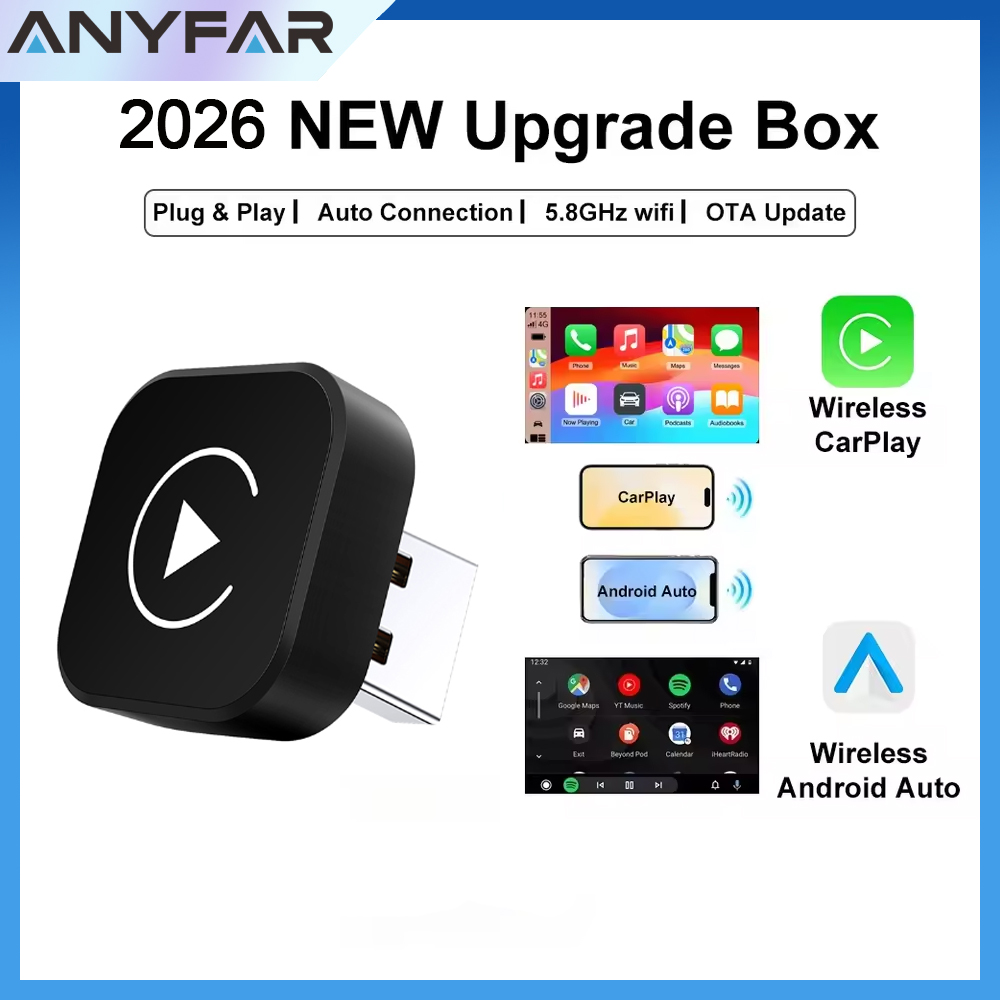Phone Accessories Android - 2026 Wireless CarPlay Adapter 2-in-1 Wired