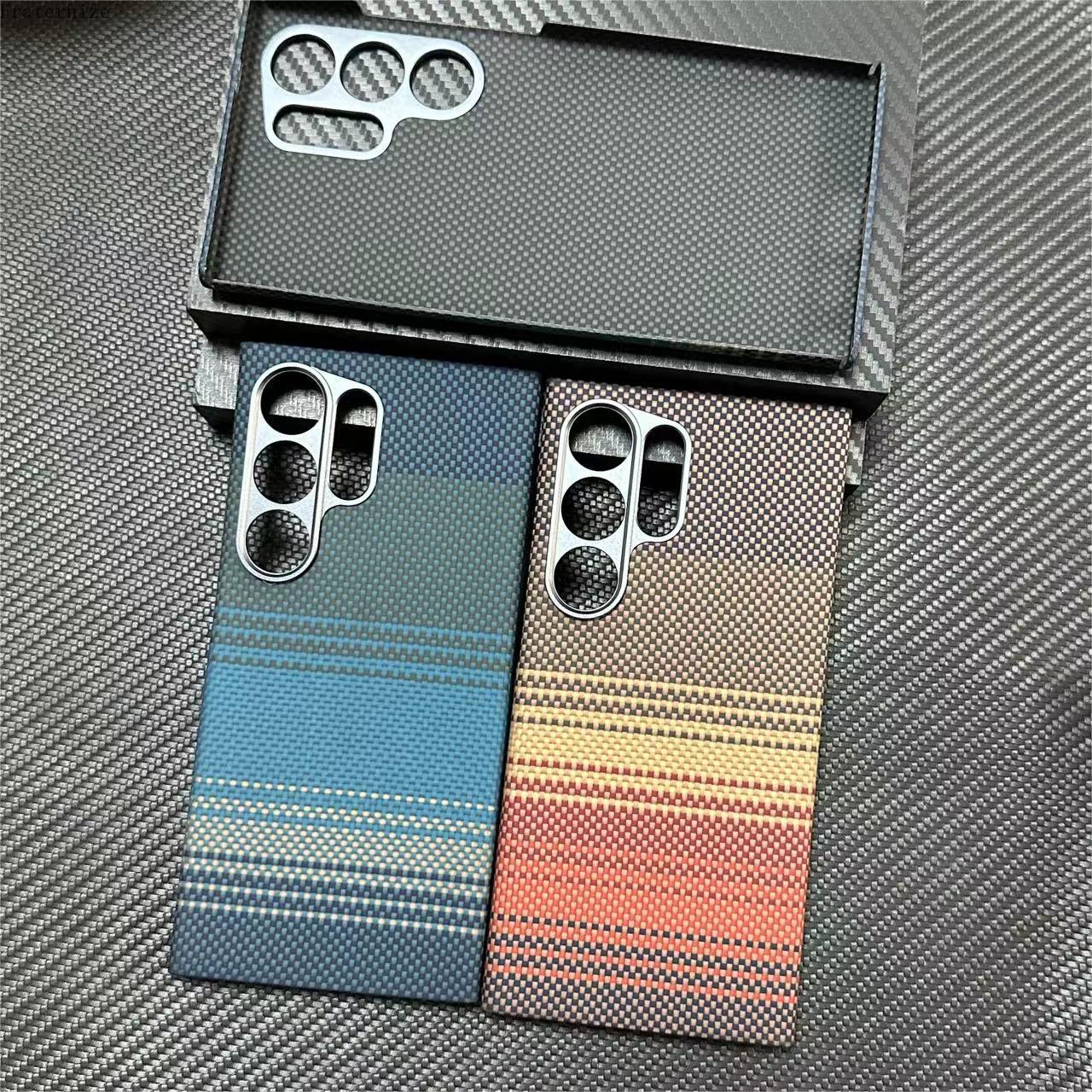 Phone Accessories Android - New Genuine Carbon Aramid Fiber Case