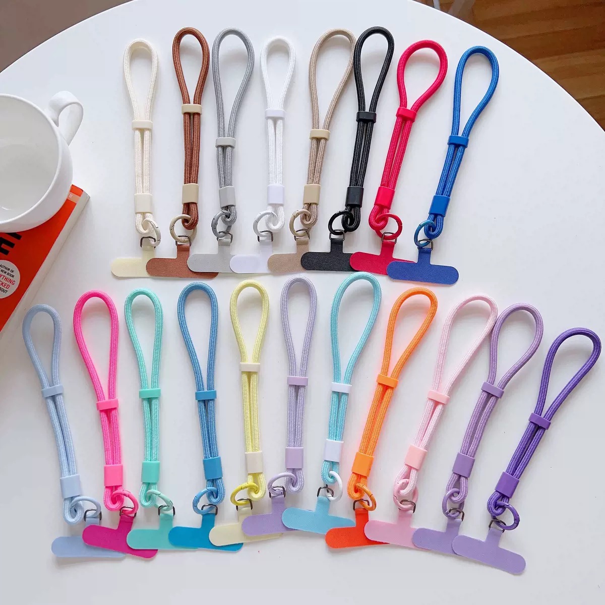 Phone Accessories Keychain - Modern Candy Colored Cellphone Lanyard Adjustable