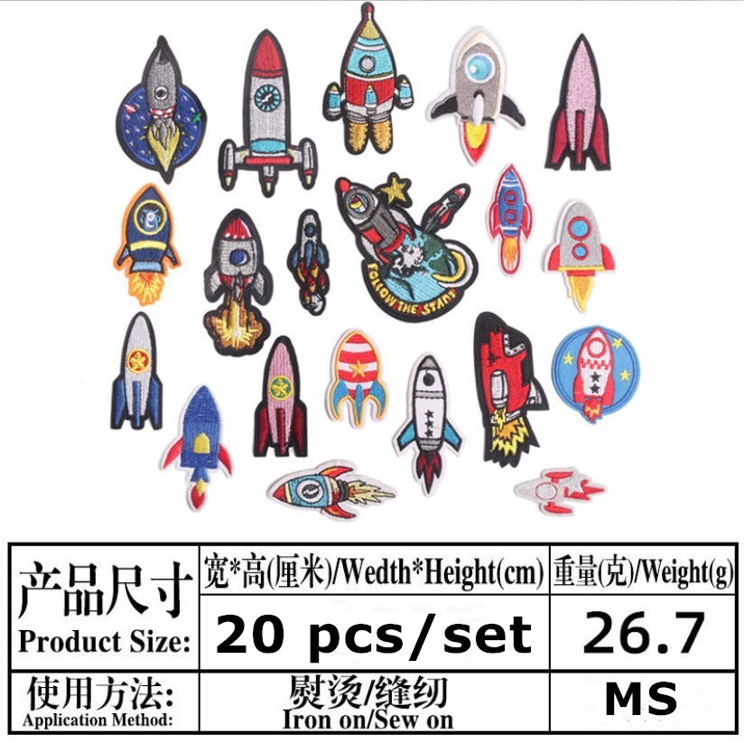 10 Pcs Popular Badges Embroide - đánh giá và giá Phone Accessories Pictures