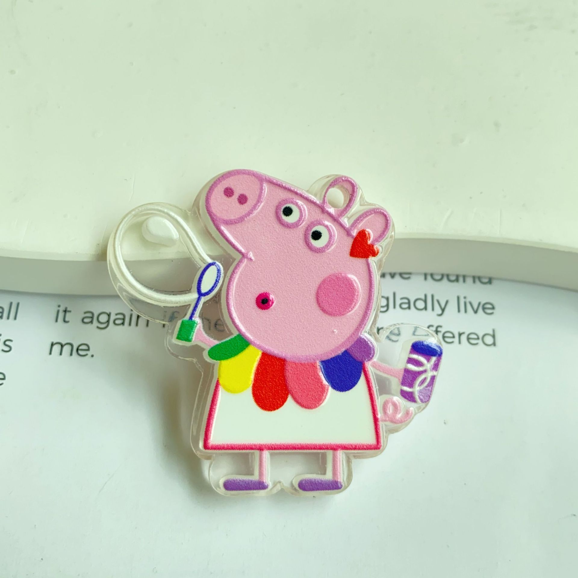 Hanging hole bright oil emboss - đánh giá và giá Phone Accessories Keychain