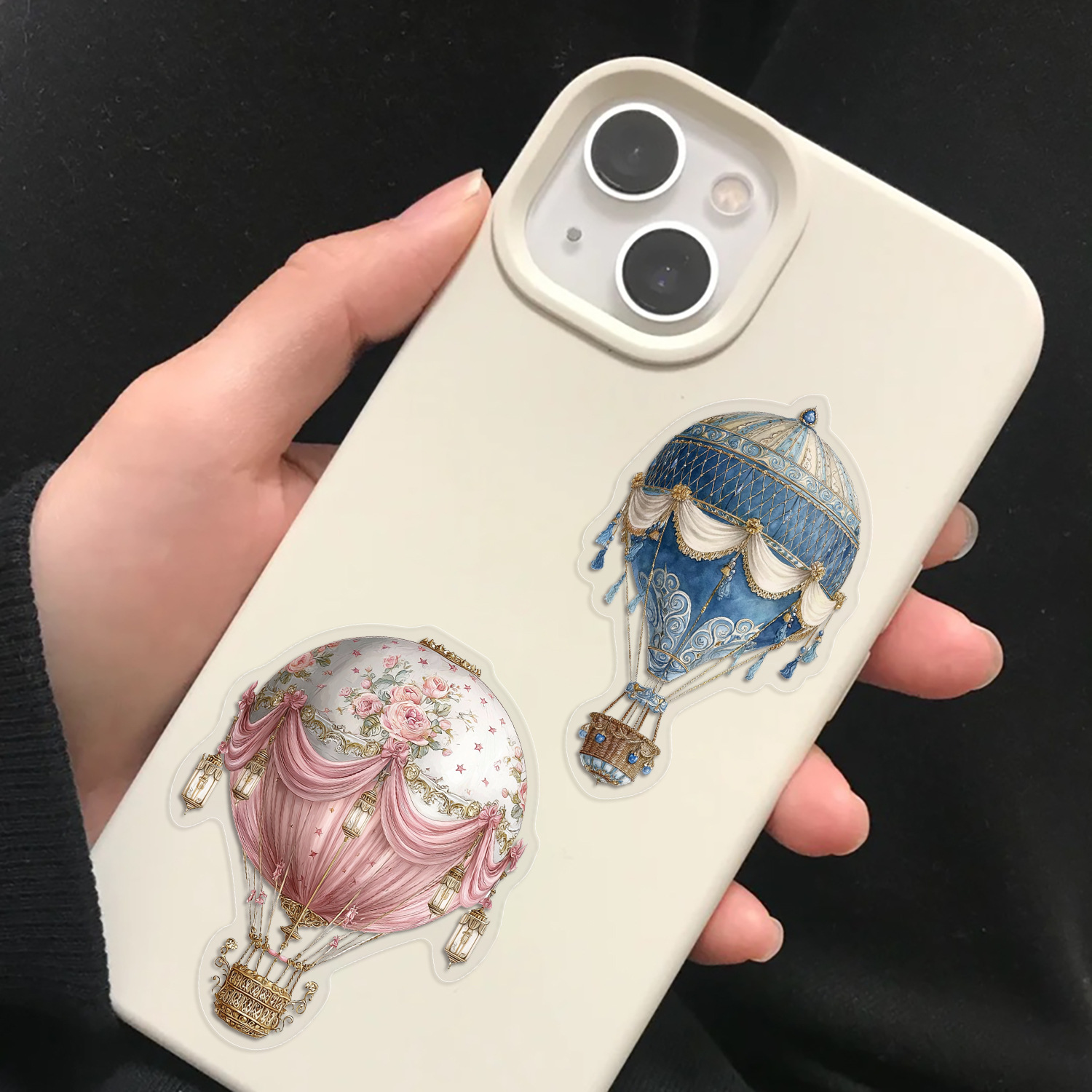 50PCS Vintage Hot Air Balloon  - đánh giá và giá Phone Accessories For Kids
