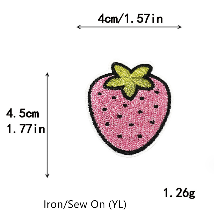 10 Pcs Fruit Mini Size Embroid - đánh giá và giá Phone Accessories Pictures