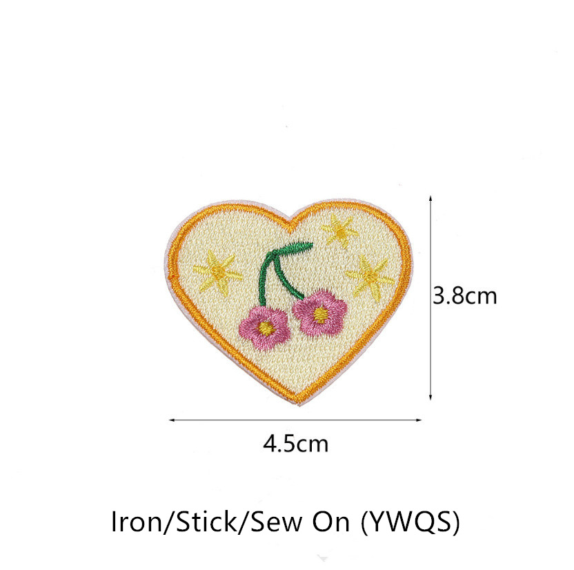 10 Pcs Stick Iron Heart Embroi - đánh giá và giá Phone Accessories Pictures