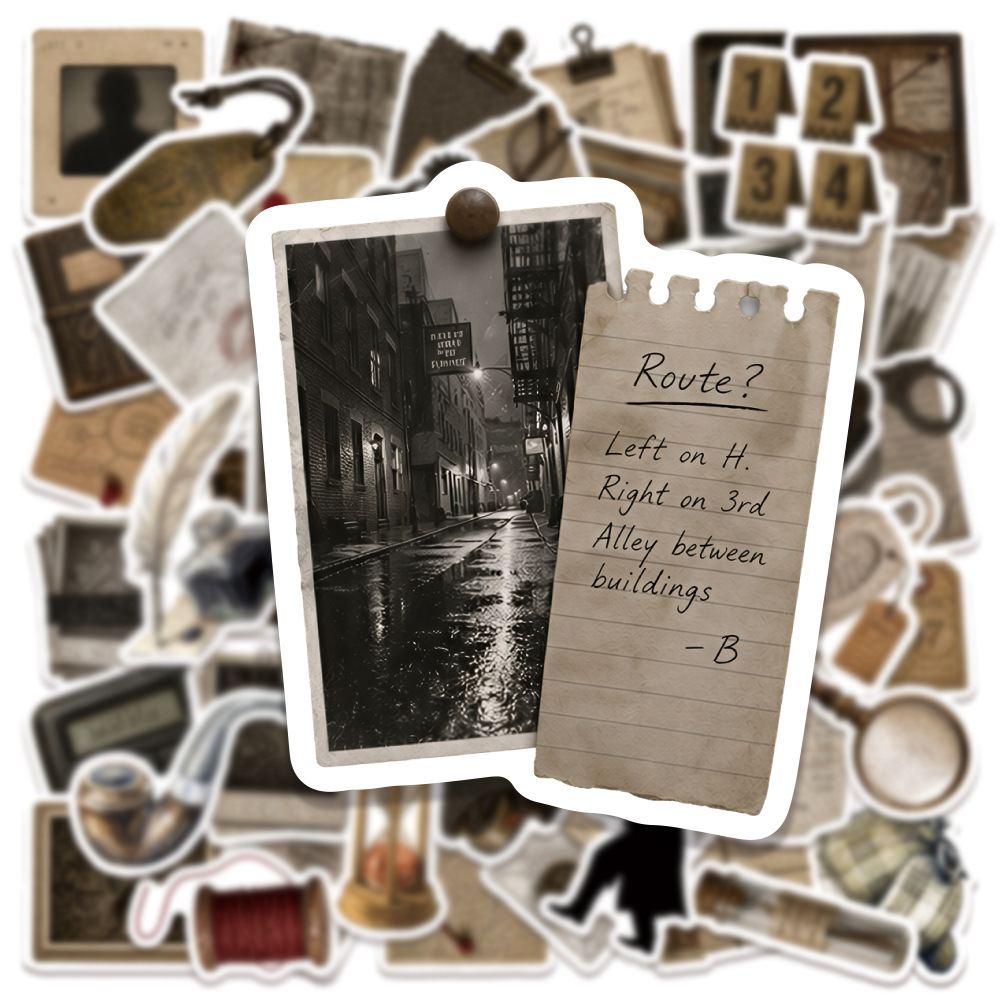 50PCS Retro Detective Mystery  - đánh giá và giá Phone Accessories For Kids
