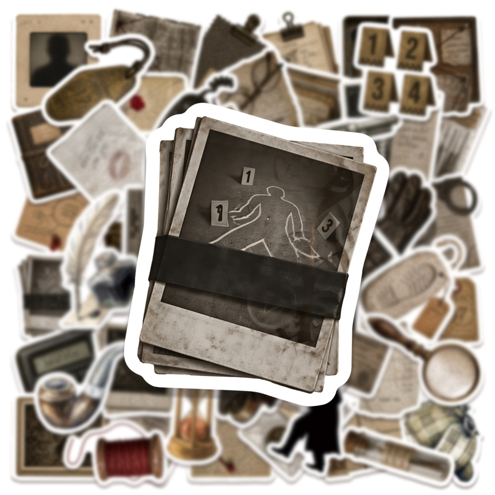 50PCS Retro Detective Mystery  - đánh giá và giá Phone Accessories For Kids
