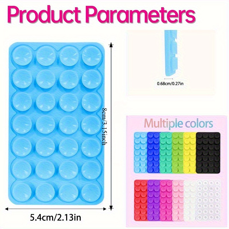 10Pcs Double-Sided Silicone Su - đánh giá và giá Phone Accessories Holder