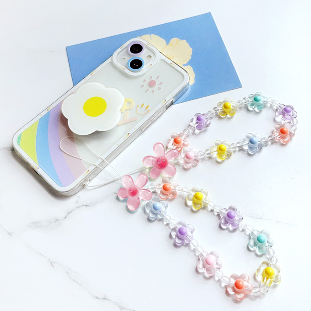 Colorful Sun Flower Beads Mobi - đánh giá và giá Phone Accessories Keychain