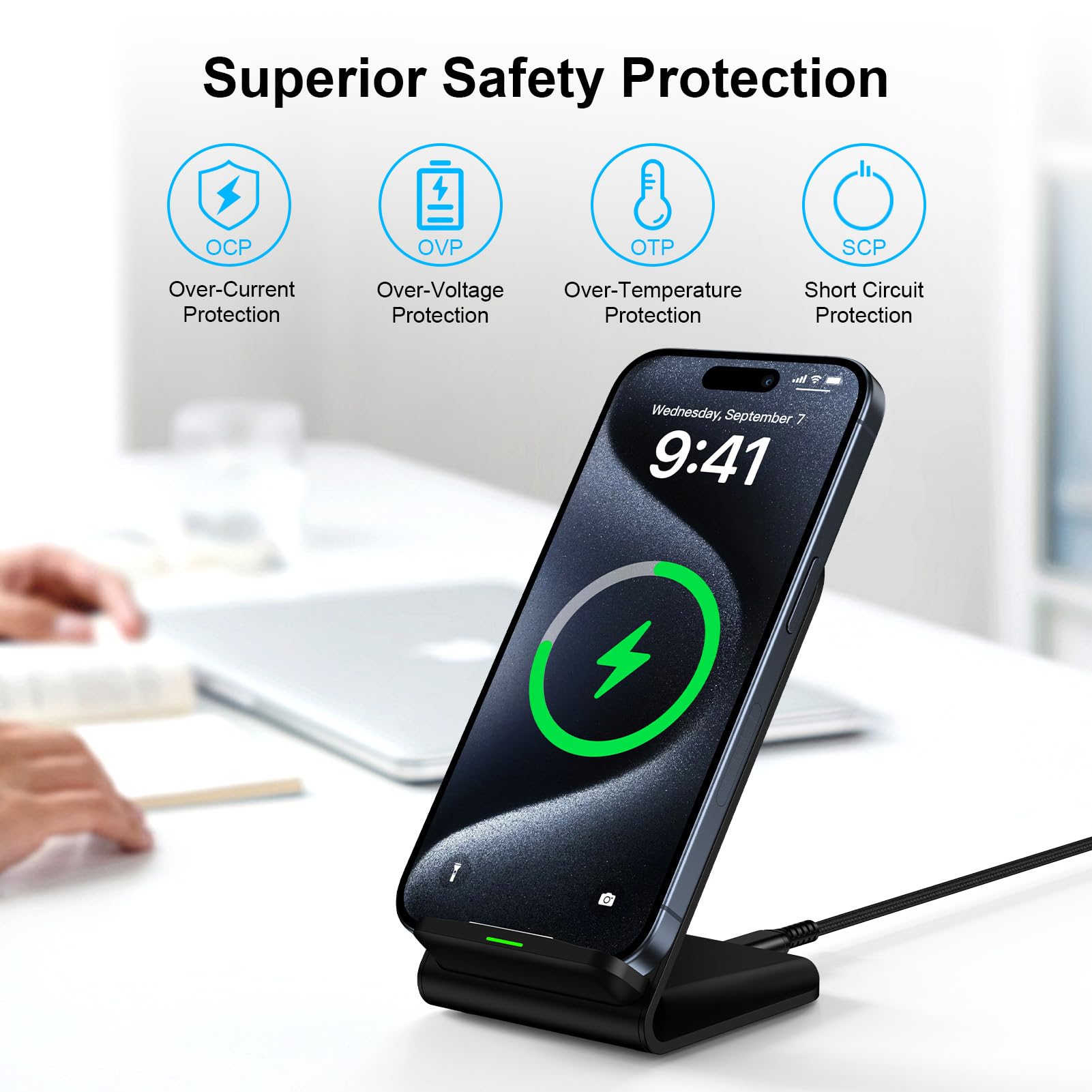 15W Wireless Charger Phone Hol - đánh giá và giá Phone Accessories Android