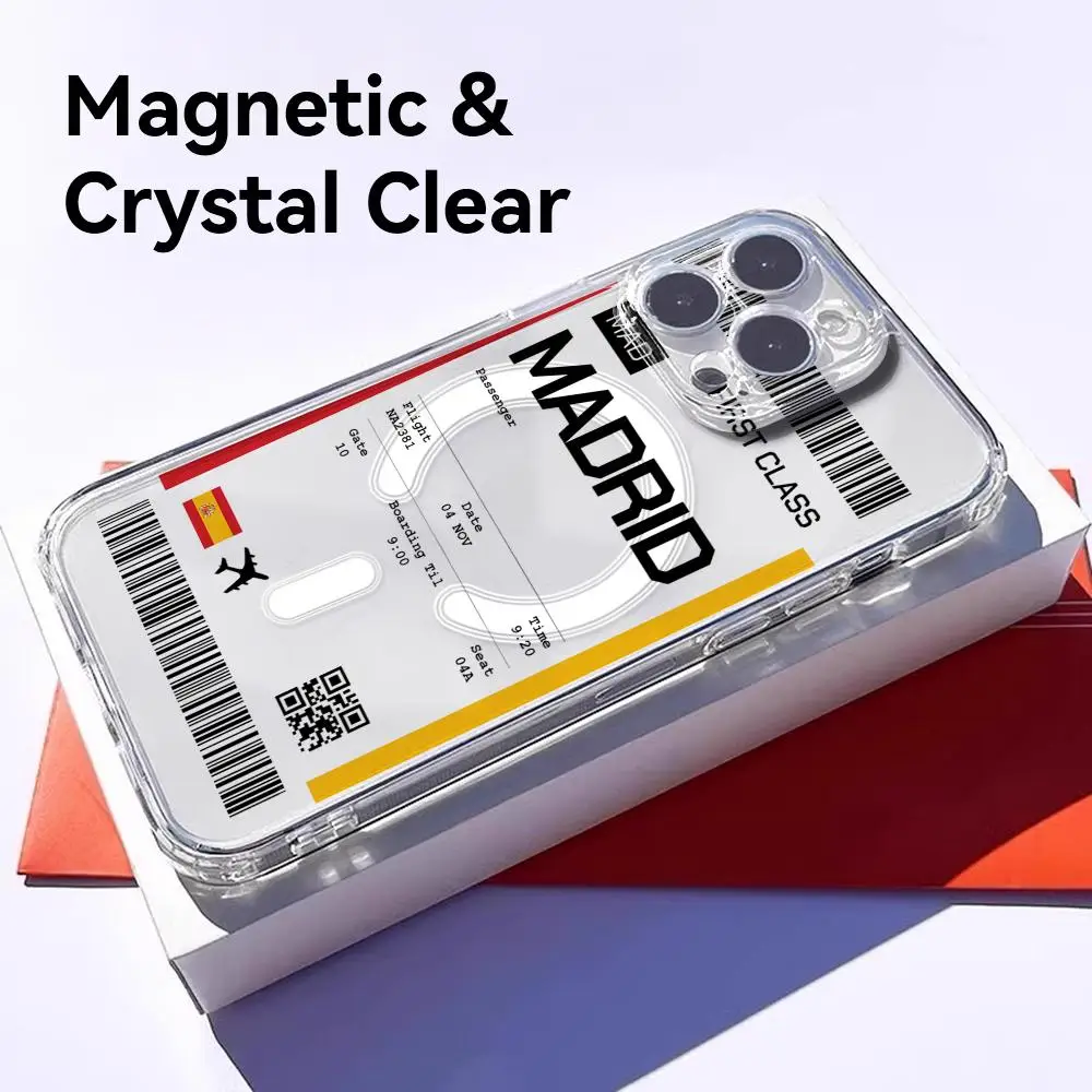 Travel Plane Ticket Spain Phon - đánh giá và giá Magnetic Phone Case