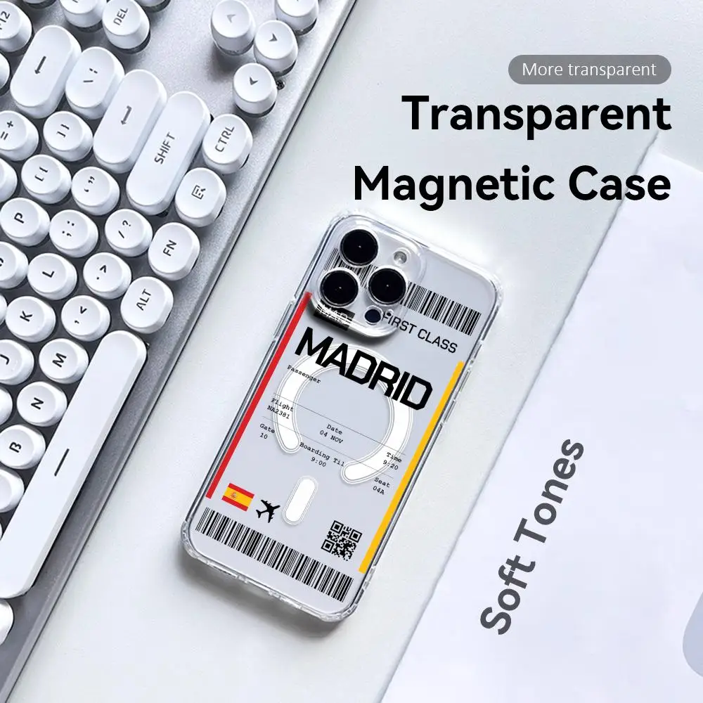 Travel Plane Ticket Spain Phon - đánh giá và giá Magnetic Phone Case