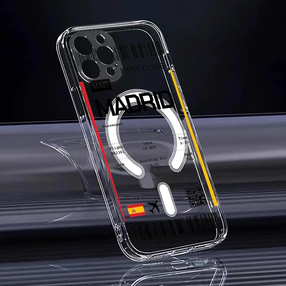 Travel Plane Ticket Spain Phon - đánh giá và giá Magnetic Phone Case