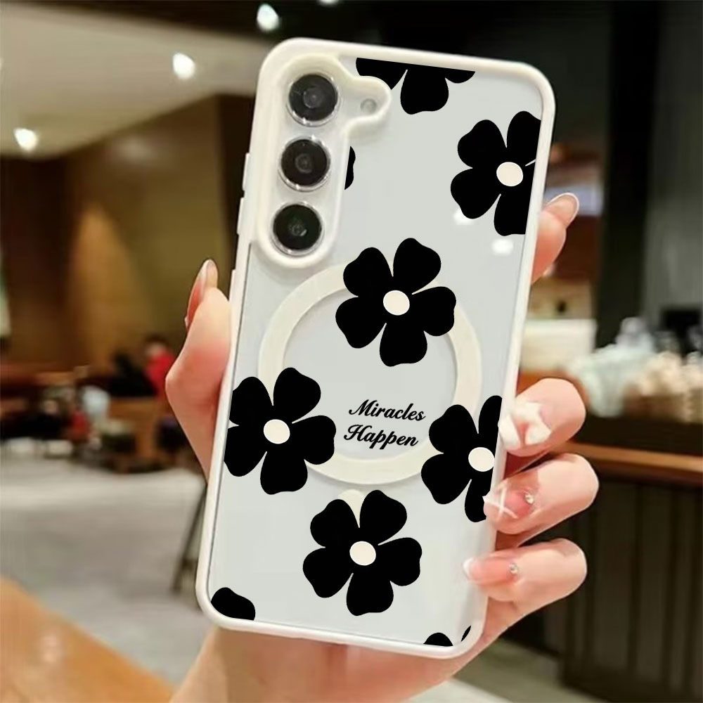 Black Flower Personalized Prin - đánh giá và giá Magnetic Phone Case