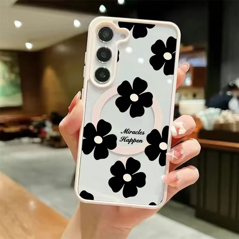 Black Flower Personalized Prin - đánh giá và giá Magnetic Phone Case