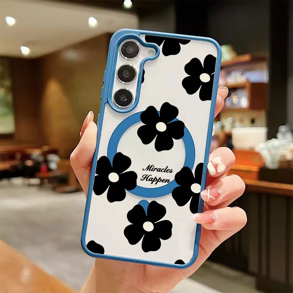 Black Flower Personalized Prin - đánh giá và giá Magnetic Phone Case