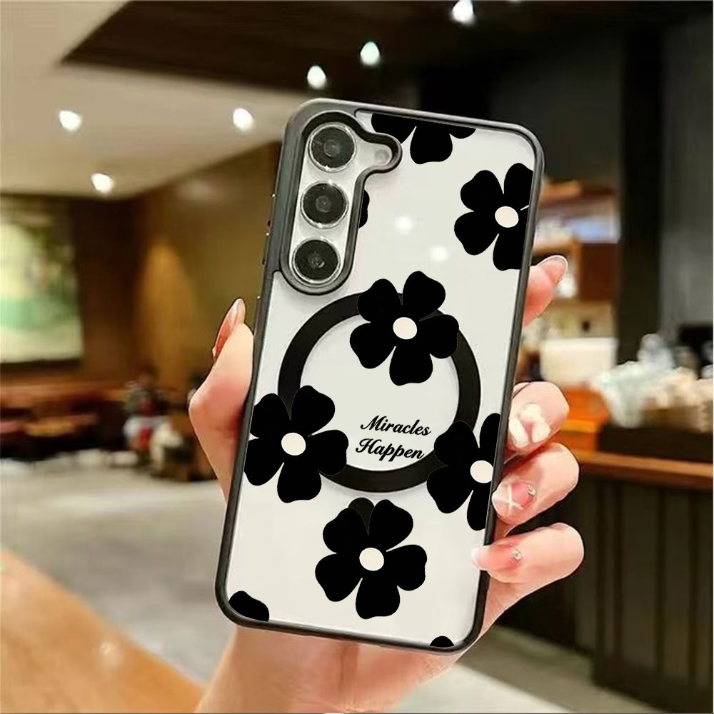 Black Flower Personalized Prin - đánh giá và giá Magnetic Phone Case