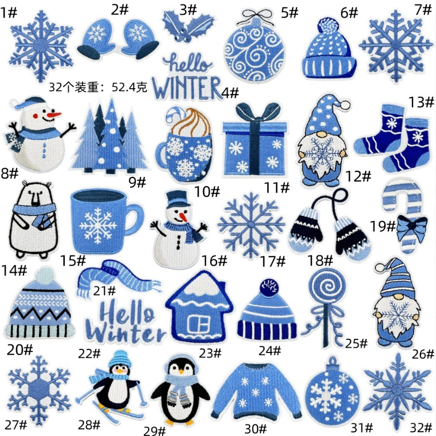 10 Pcs Hello Winter Series Emb - đánh giá và giá Phone Accessories Pictures